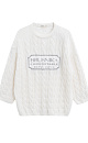 Jumper with braids and jacquard - BRUSNIKA. Women clothes