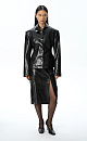 Textured eco-leather jacket - BRUSNIKA. Women clothes