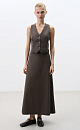Wool maxi skirt - BRUSNIKA. Women clothes