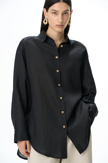 100% linen shirt - BRUSNIKA Women Clothes