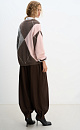 Fox-fur cardigan with an Argyle pattern - BRUSNIKA. Women clothes