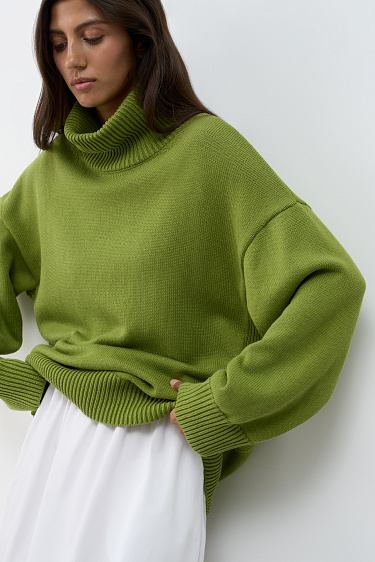 High collar jumper - BRUSNIKA Women Clothes