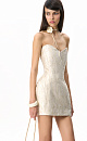 Mini jacquard corset dress - BRUSNIKA. Women clothes