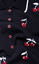 polo shirt with a cherry pattern - BRUSNIKA. Women clothes