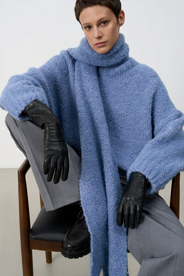 Jumper with scarf - BRUSNIKA Women Clothes