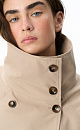 Trench coat with turned-up sleeves - BRUSNIKA. Women clothes