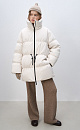 Down jacket with drawstring at the waist - BRUSNIKA. Women clothes