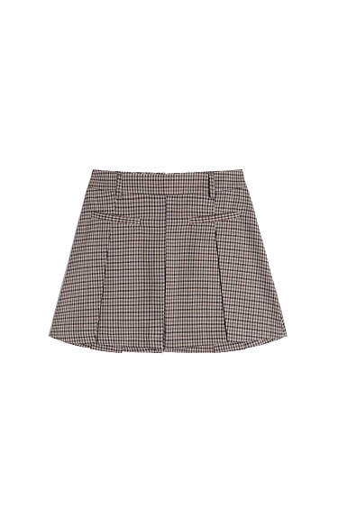 Gingham mini Skirt - BRUSNIKA Women Clothes