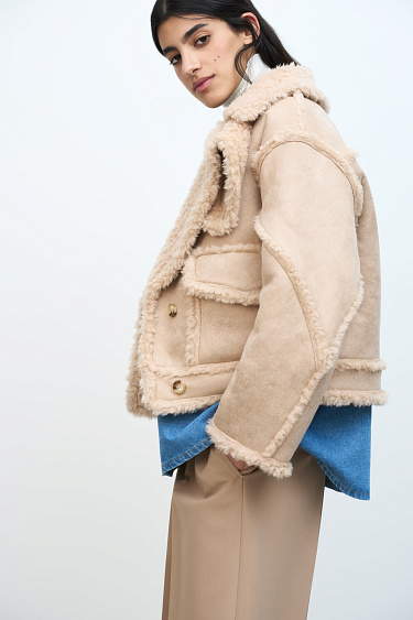 Cropped wool jacket - BRUSNIKA Women Clothes