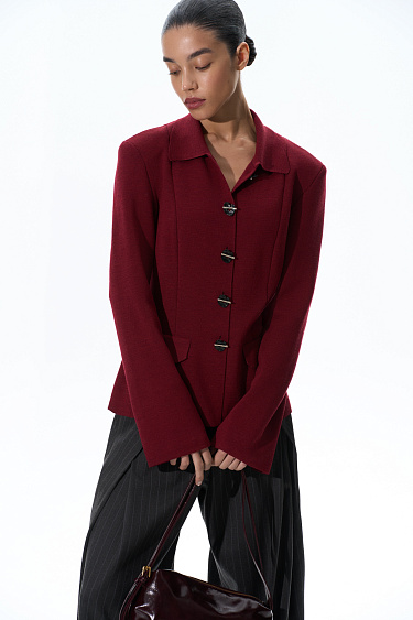 Fitted merino wool jacket - BRUSNIKA Women Clothes
