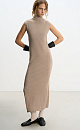 Maxi dress with high collar - BRUSNIKA. Women clothes