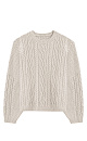 Knitted jumper with braids - BRUSNIKA. Women clothes