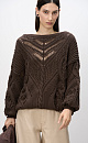 Openwork cotton jumper - BRUSNIKA. Women clothes