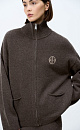 Cashmere and wool sports bomber jacket - BRUSNIKA. Women clothes