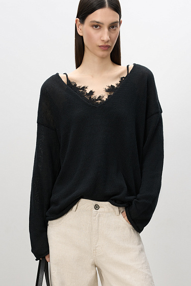 Jumper with cut-out - BRUSNIKA Women Clothes