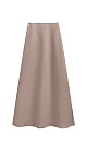 100% linen midi skirt with a slit - BRUSNIKA. Women clothes