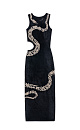 Snake Print Maxi Dress - BRUSNIKA. Women clothes