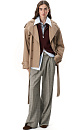 Double‑breasted short trench coat - BRUSNIKA. Women clothes