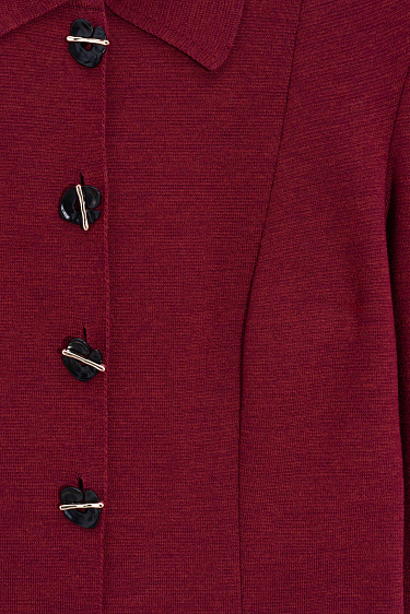 Fitted merino wool jacket - BRUSNIKA Women Clothes
