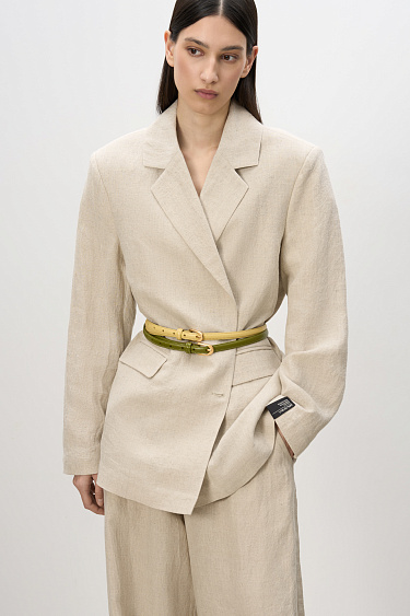 Hemp blazer - BRUSNIKA Women Clothes