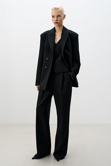 Classic polyviscose trousers - BRUSNIKA Women Clothes