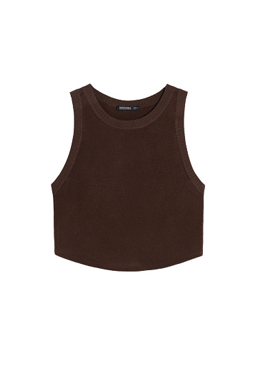 Knitted crop top - BRUSNIKA Women Clothes