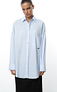 Oversized shirt with patch pocket - BRUSNIKA. Women clothes