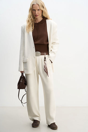 Knitted suit made of cashmere and wool - BRUSNIKA Women Clothes
