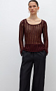 Knit semi-sheer jumper - BRUSNIKA. Women clothes