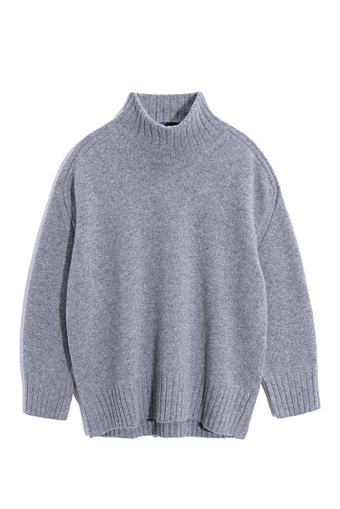Jumper made of cashmere and wool with a high neck - BRUSNIKA Women Clothes