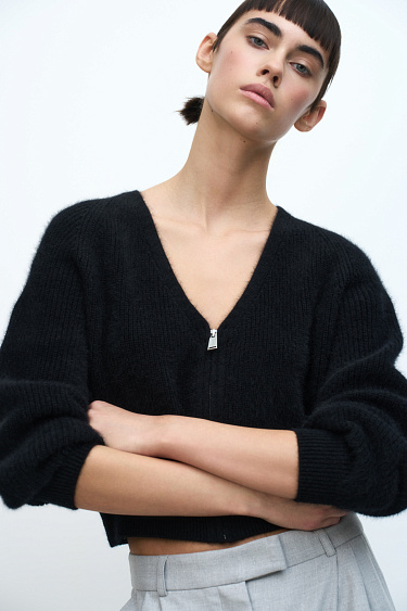Fox down bomber jacket - BRUSNIKA Women Clothes