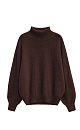 Fox-fur jumper with a high collar - BRUSNIKA. Women clothes