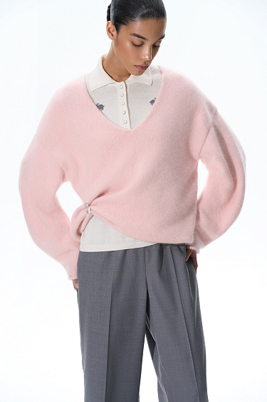 Fox Down Jumper - BRUSNIKA Women Clothes