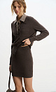 cashmere cardigan with a polo collar - BRUSNIKA. Women clothes