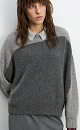 Two-tone fox-fur jumper - BRUSNIKA. Women clothes