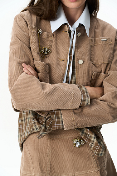 Corduroy jacket - BRUSNIKA Women Clothes