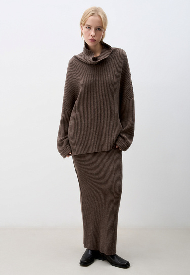 Ribbed cashmere and wool jumper - BRUSNIKA Women Clothes