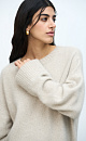 Oversized fox down jumper - BRUSNIKA. Women clothes
