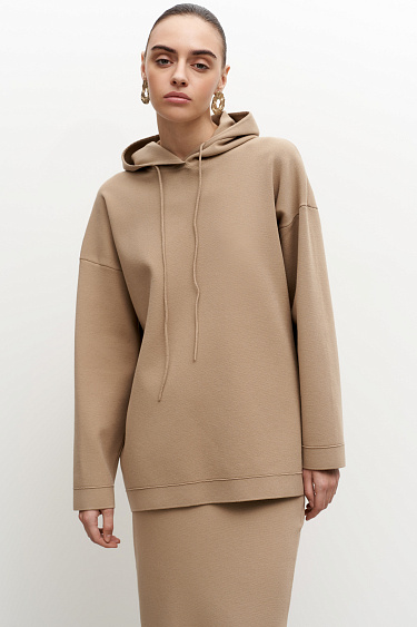Knit jumper with hood - BRUSNIKA Women Clothes