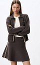 Knitted mini skirt with stripes - BRUSNIKA. Women clothes