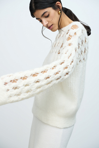 Textured weave jumper - BRUSNIKA Women Clothes
