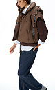 down vest with double stitching - BRUSNIKA. Women clothes