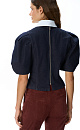 Asian‑style denim shirt - BRUSNIKA. Women clothes