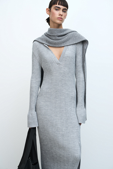Knit midi dress - BRUSNIKA Women Clothes