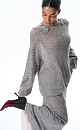 Merino wool jumper with lace - BRUSNIKA. Women clothes