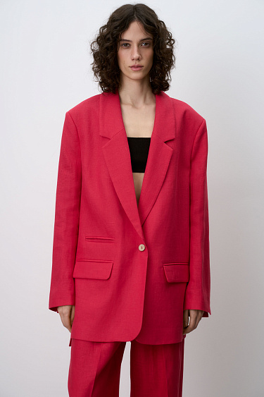 Side slit blazer - BRUSNIKA Women Clothes