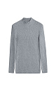Ribbed turtleneck with a stand collar - BRUSNIKA. Women clothes
