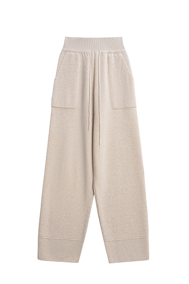Trousers with a wide belt - BRUSNIKA Women Clothes