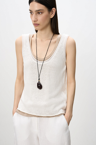 100% linen top - BRUSNIKA Women Clothes