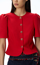 jacket with puffed sleeves - BRUSNIKA. Women clothes